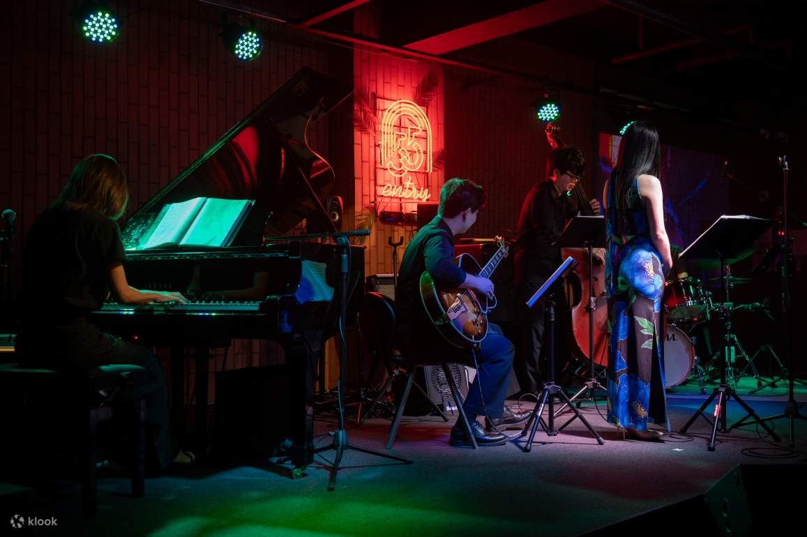 Entrada al Jazz Bar, sucursal de Seongsu, entrada para el concierto de jazz en vivo.