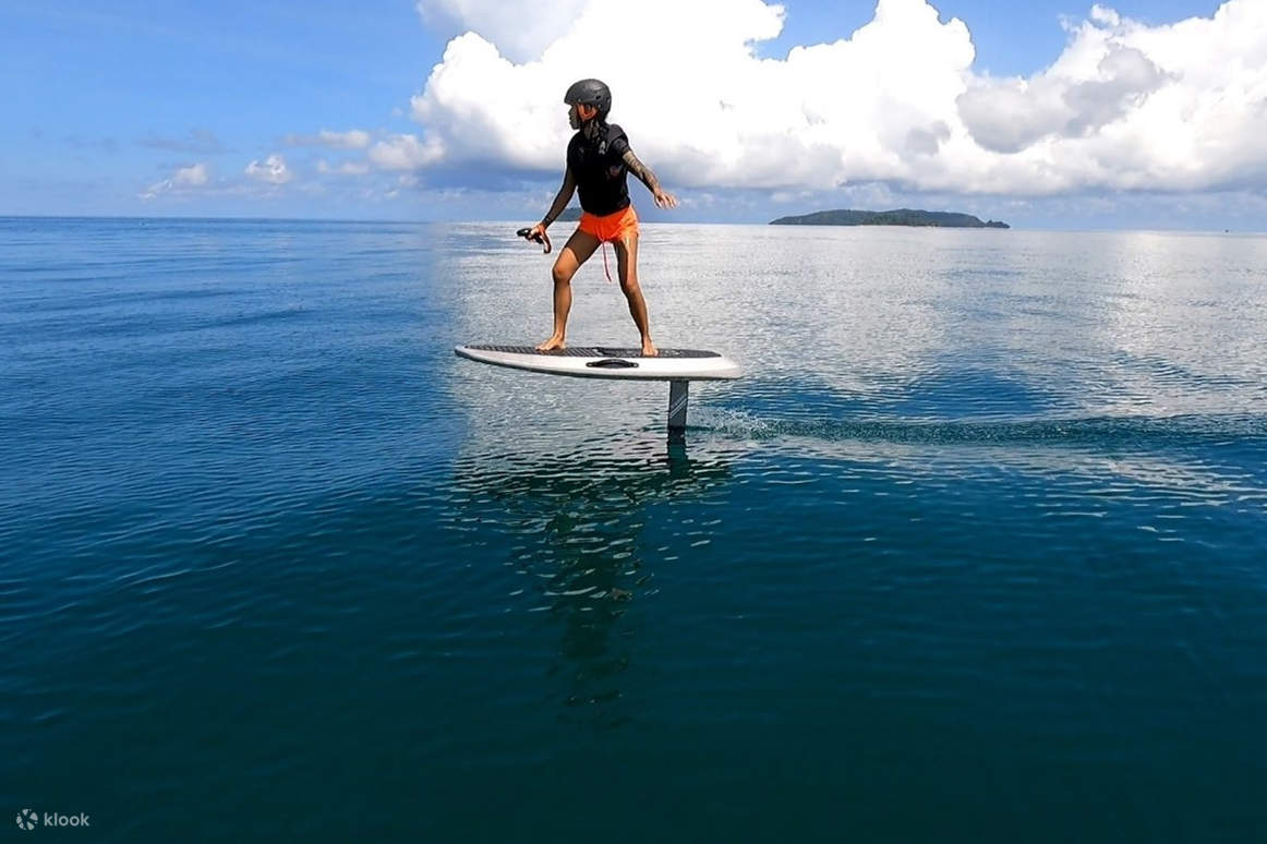 E-foiling adds to the fun by being electrically propelled