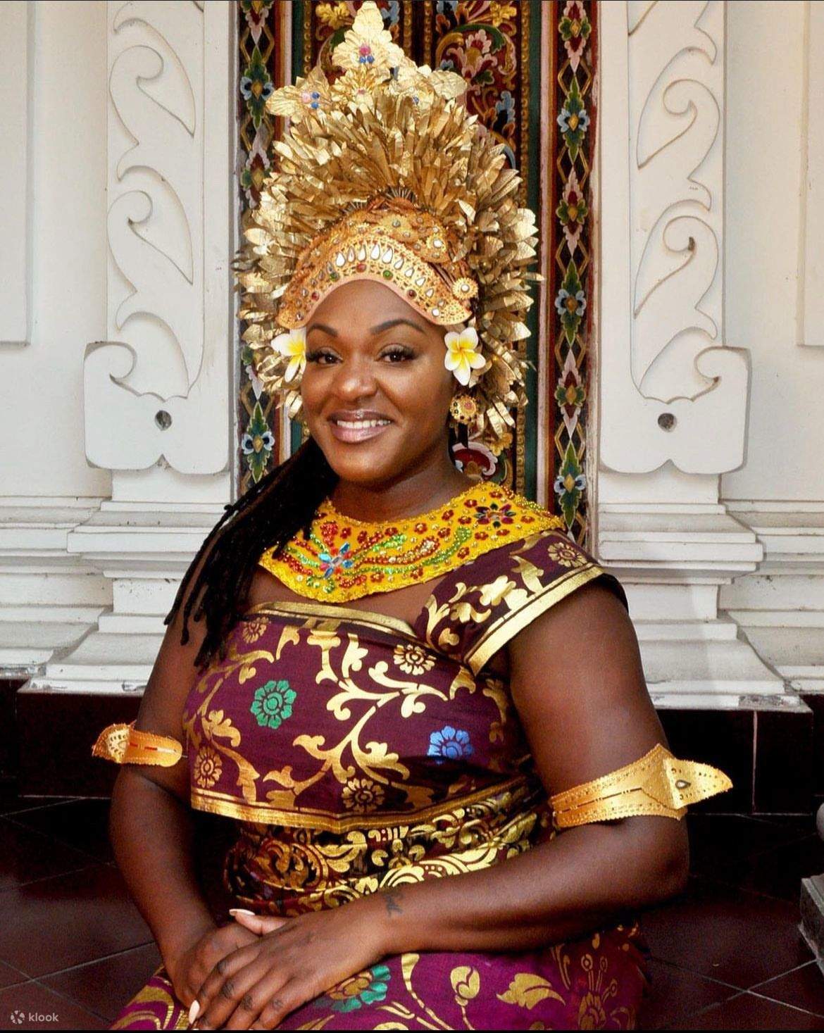 group of girls in balinese clothing