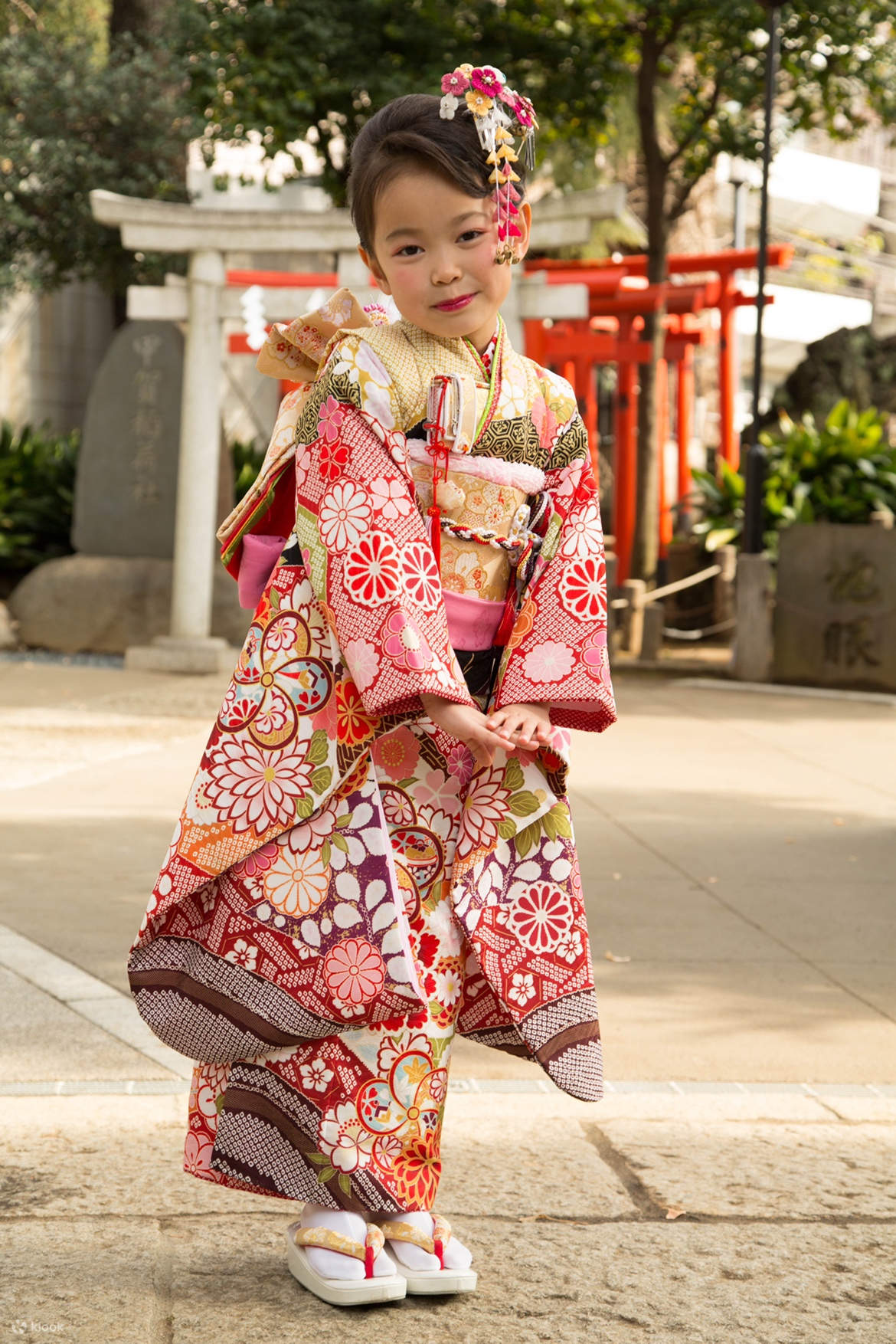 Location de kimonos (fournie par Kimono Rental Wargo, magasin de Kanazawa Korinbo)