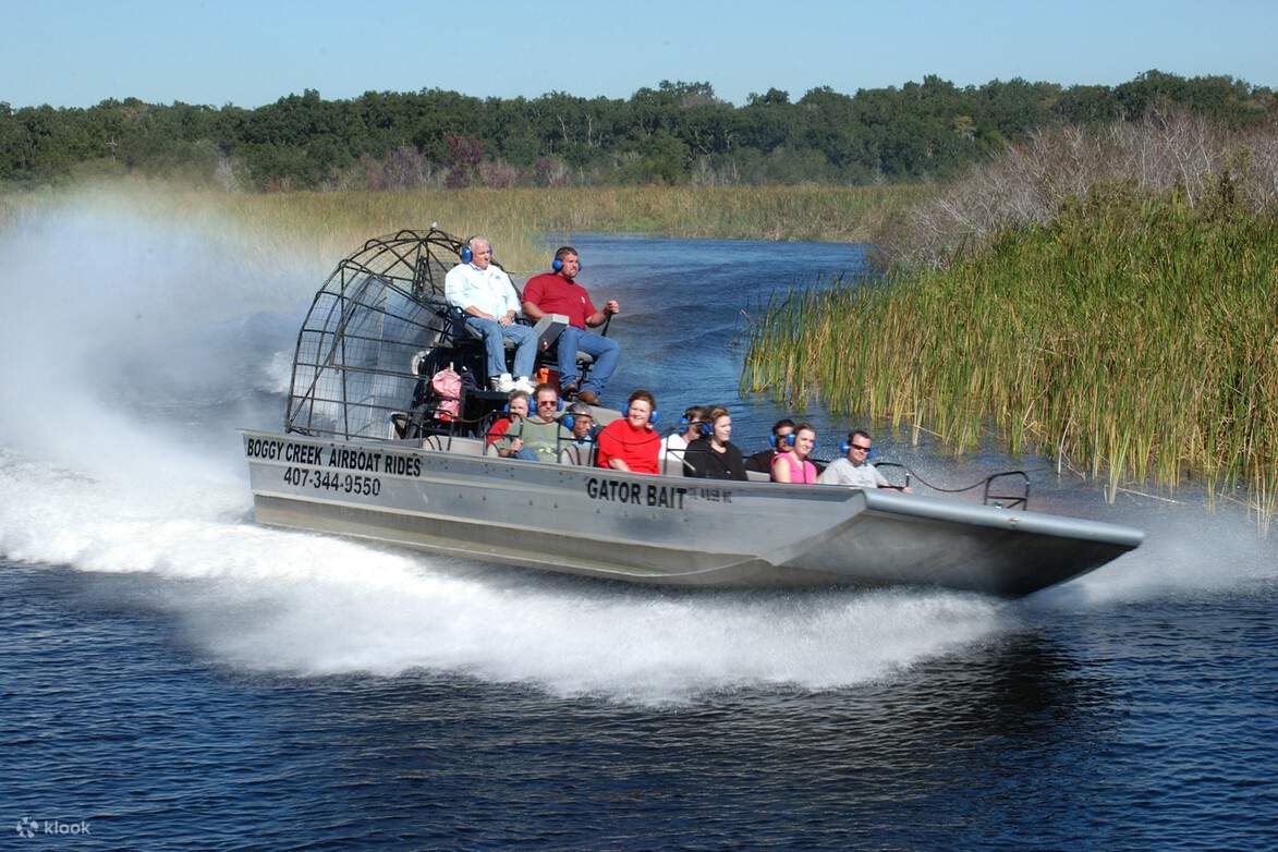 People on an airboat