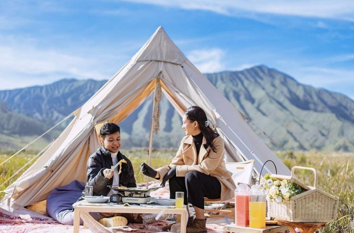 mẹ và sondo đi dã ngoại