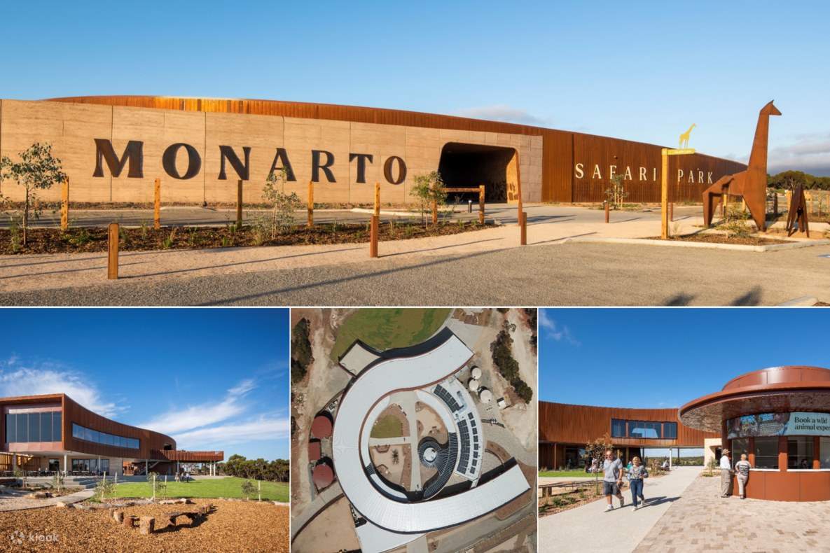 Entrada al Parque de Safari Monarto en Adelaida