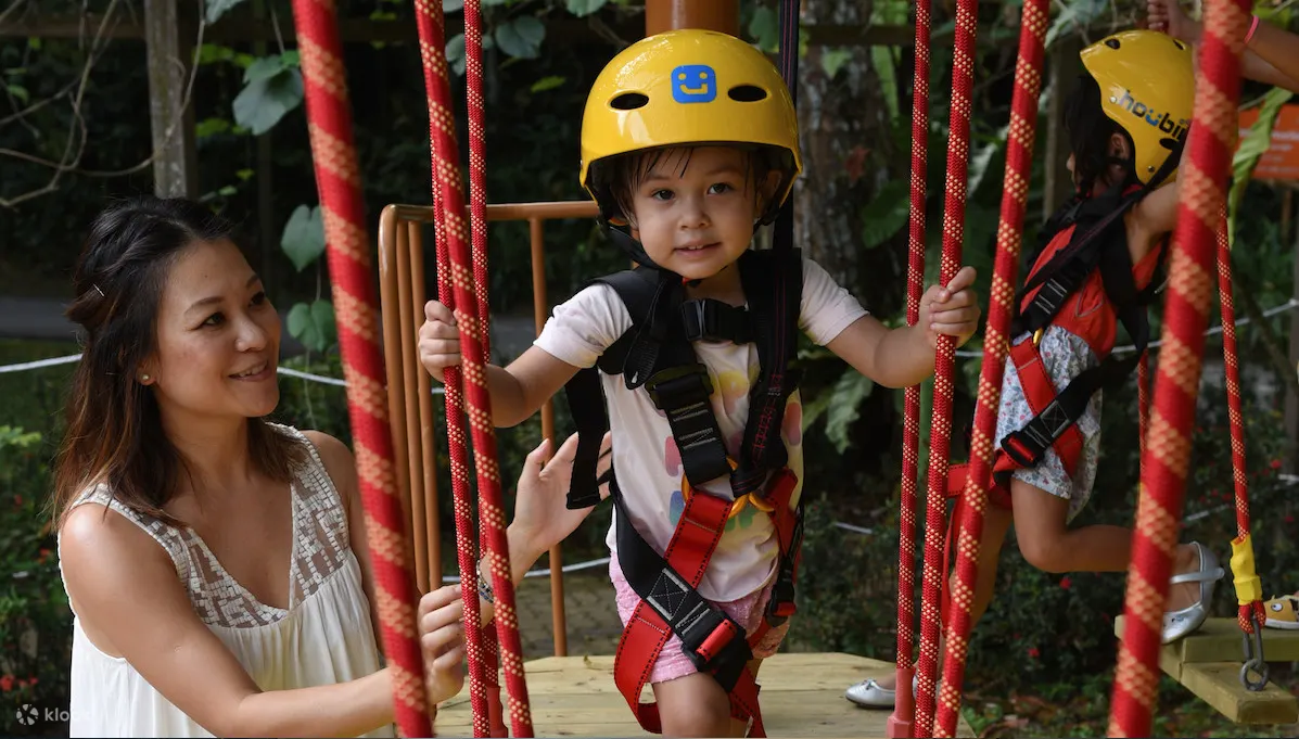 Build confidence in your little ones as you watch them enjoy in the ropes course