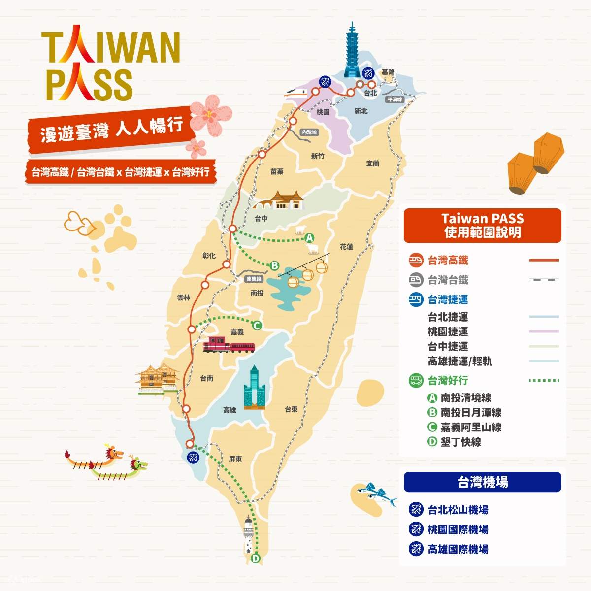 Taiwan PASS 台鐵版|台鐵+捷運+台灣好行 - Klook 客路