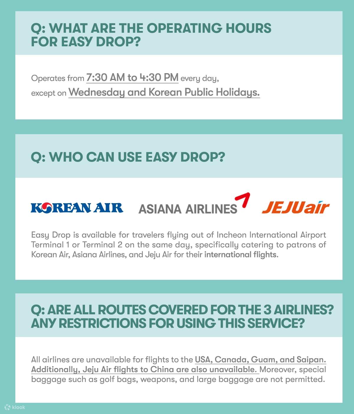 Easy Drop Incheon Airport Luggage Check In Made Simple from Seoul Center Klook