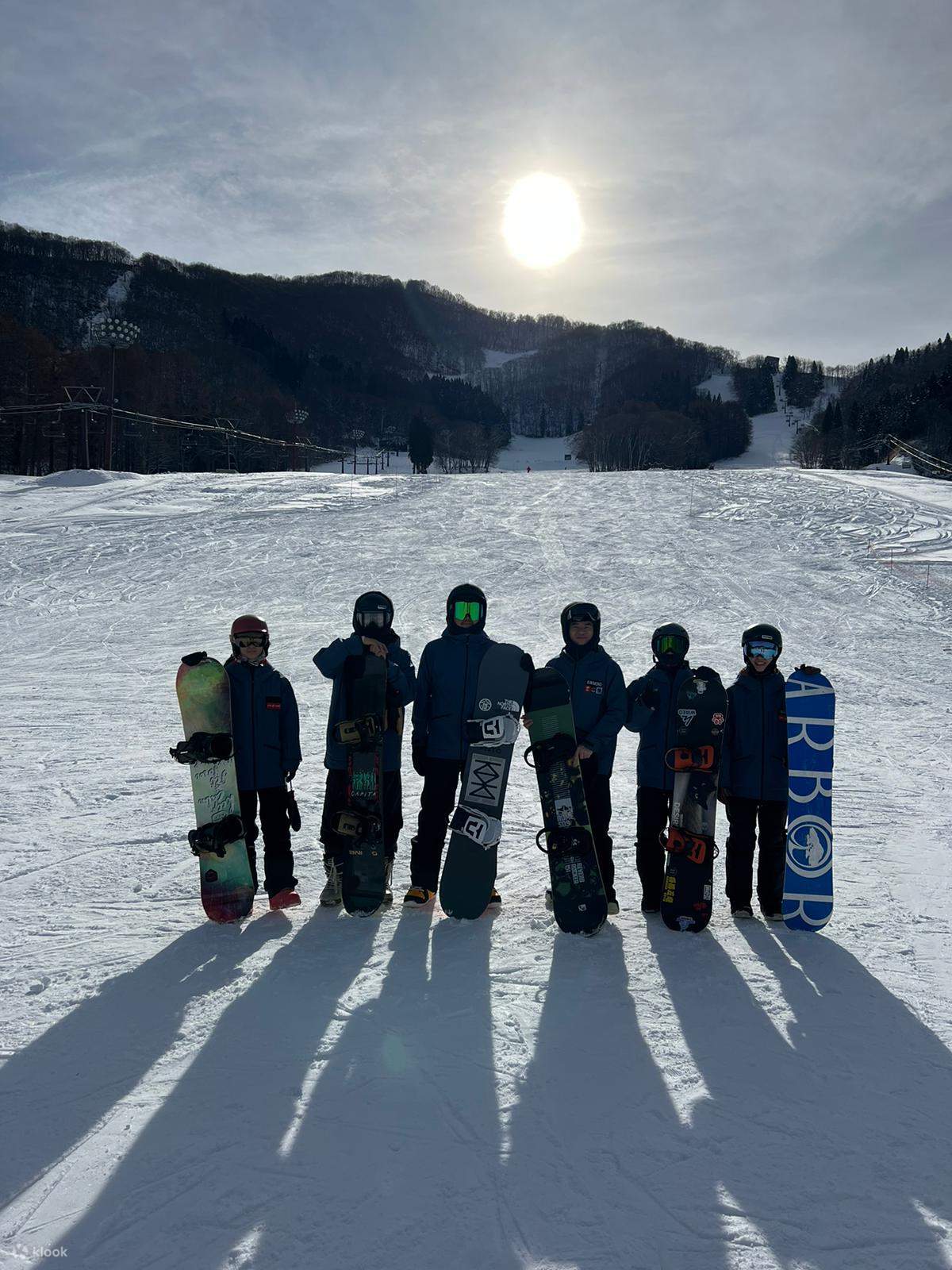 私人滑雪课程合照