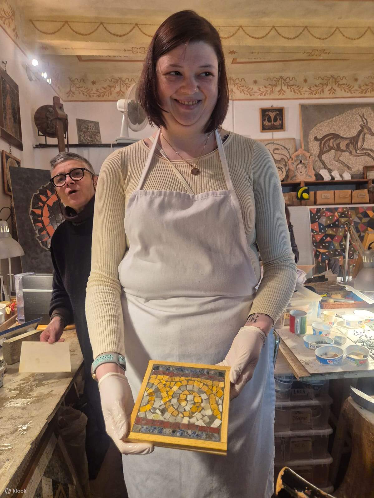 Mosaik-Workshop in Rom