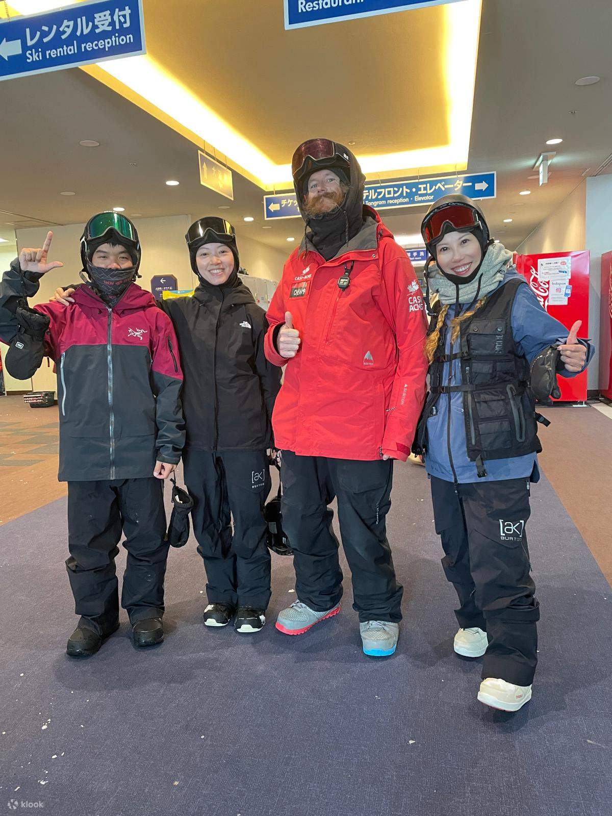 私人滑雪课程合照