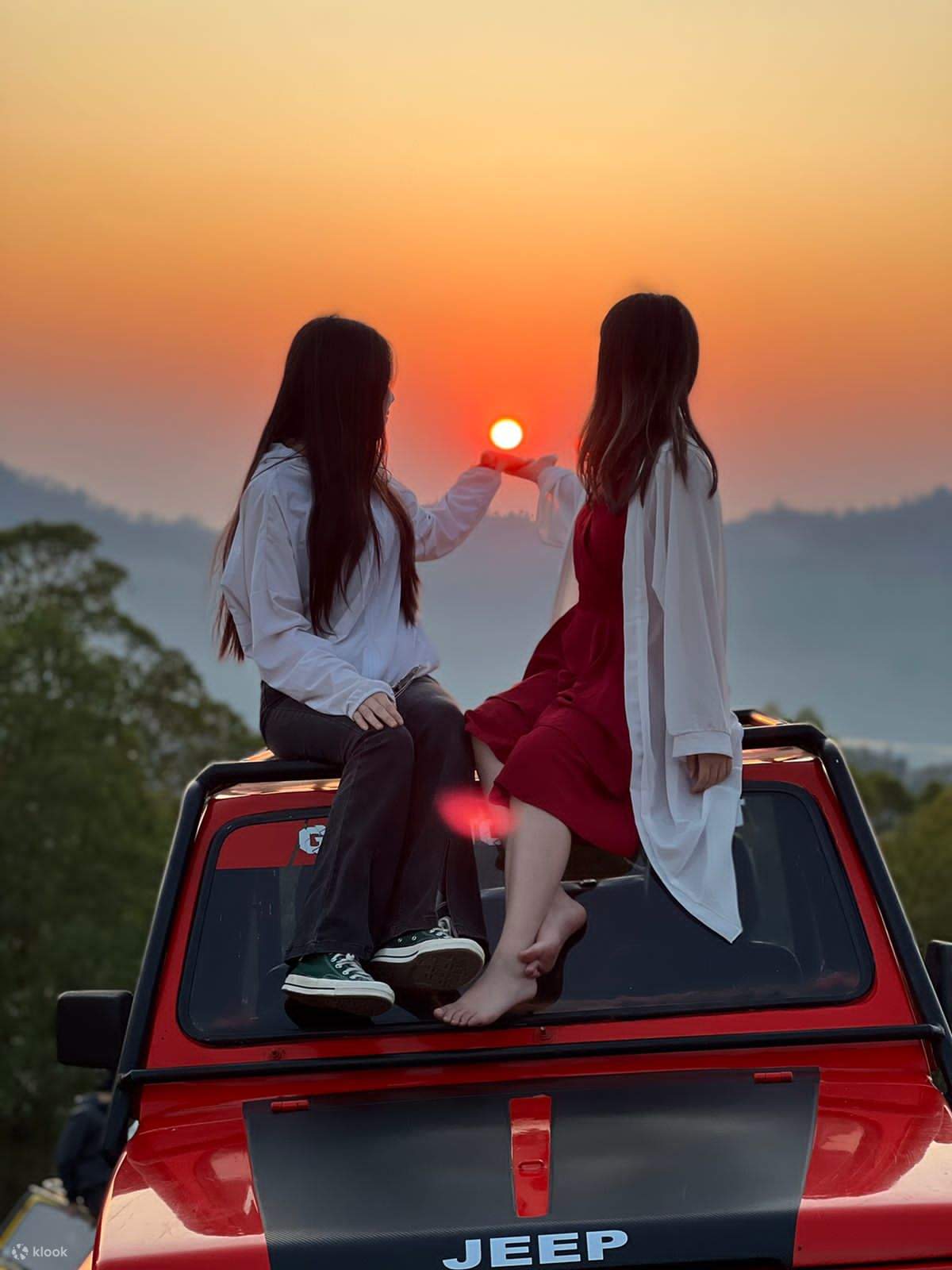 Eco adventure mount batur sunrise jeep and tree planting private trip