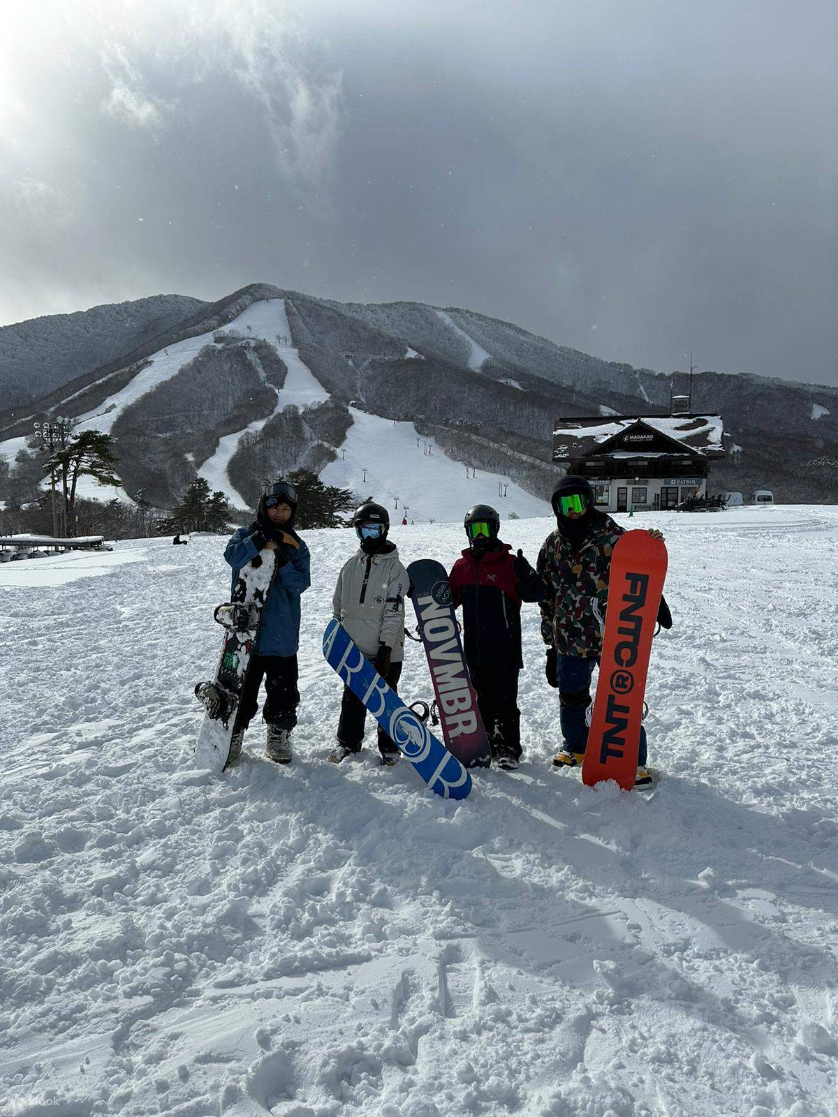 私人滑雪课程合照