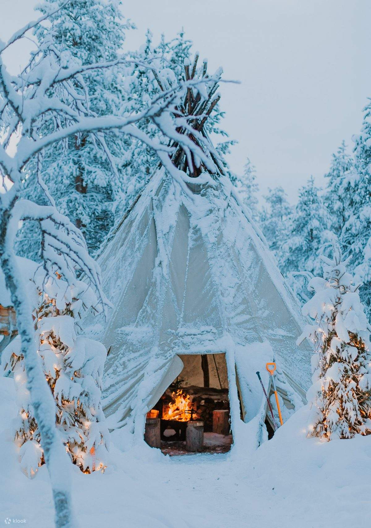 Nächtliches lappländisches Barbecue