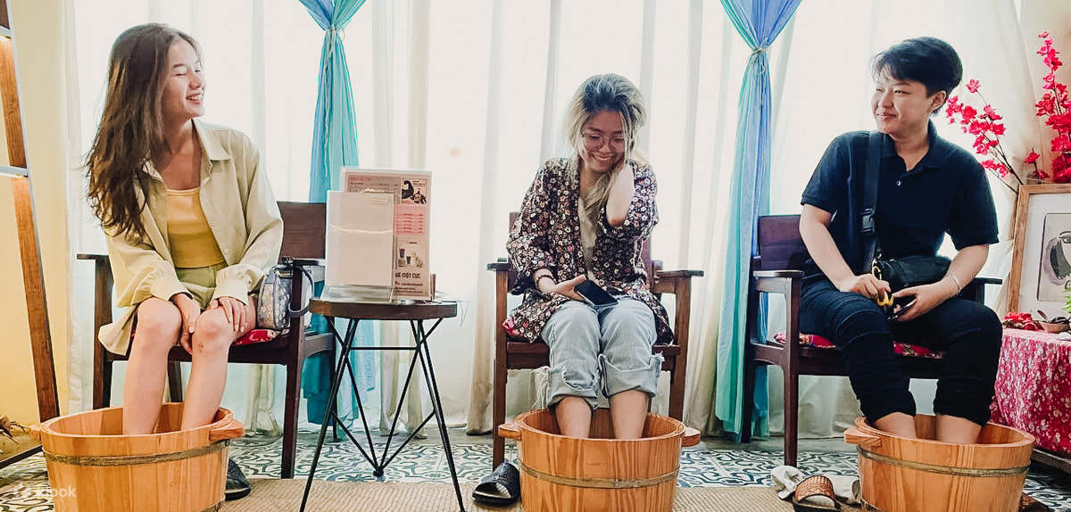 relax with foot treatment