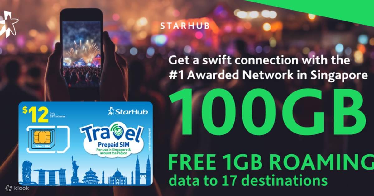 StarHub 4G SIM Card for Singapore Klook United States US
