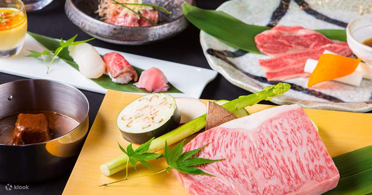 Wanomiya Kobe Beef Teppanyaki Course in Namba, Osaka, Japan