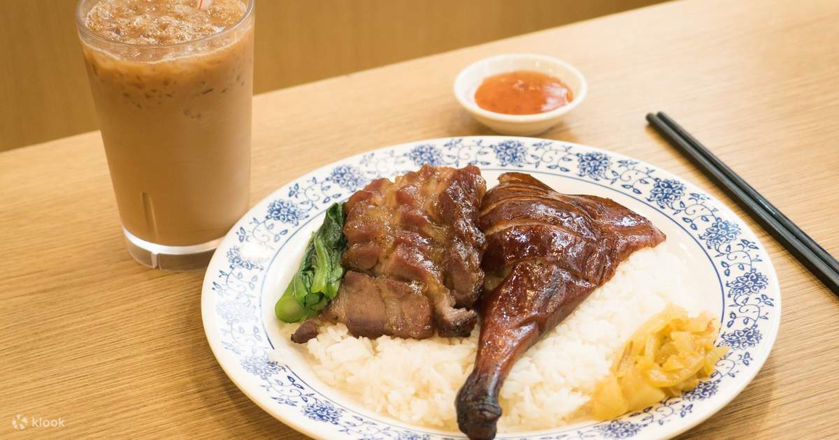 Ki's Signature BBQ Pork on Rice with Milk Tea dan Flying Roasted Goose
