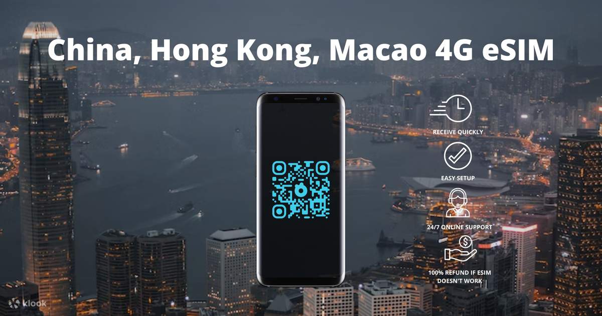 ESIM For China Hong Kong And Macau esim