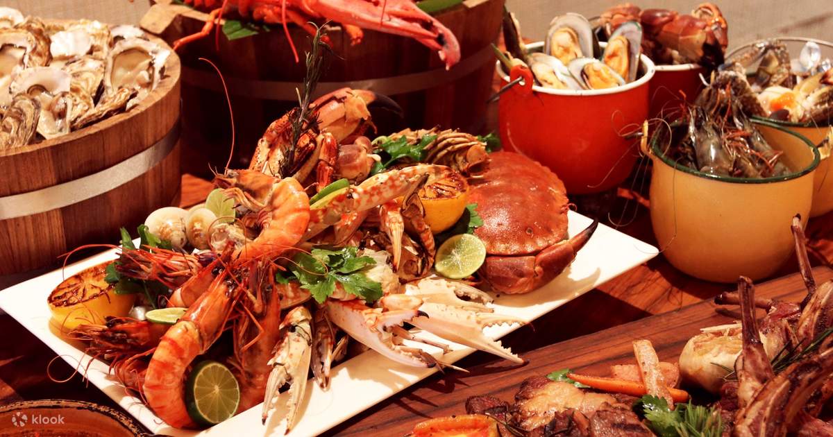 Buffet di Praya Kitchen di Bangkok Marriott Hotel The Surawongse