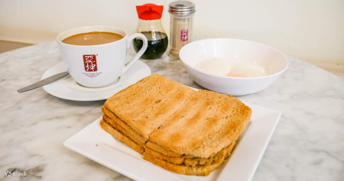 Milk Tea and Kaya Toast with Ya Kun Coffee & Toast in Bangkok