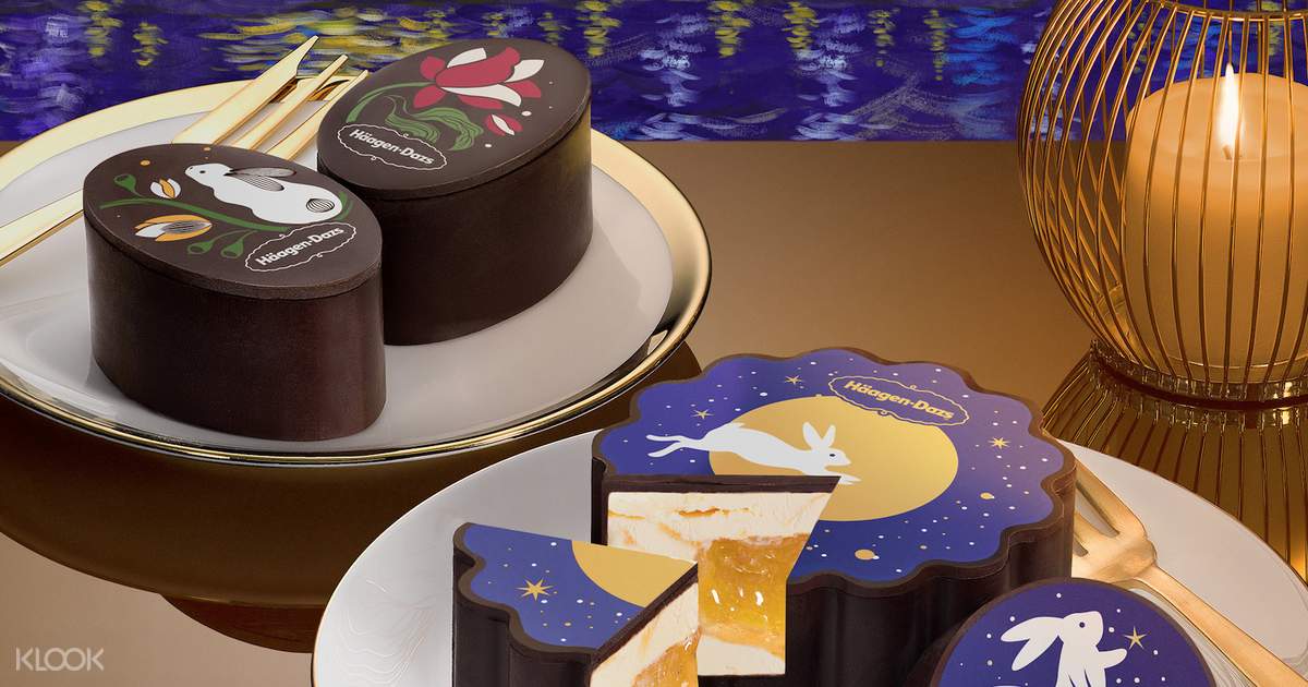 Ice Cream Mooncake in HaagenDazs Klook Hong Kong
