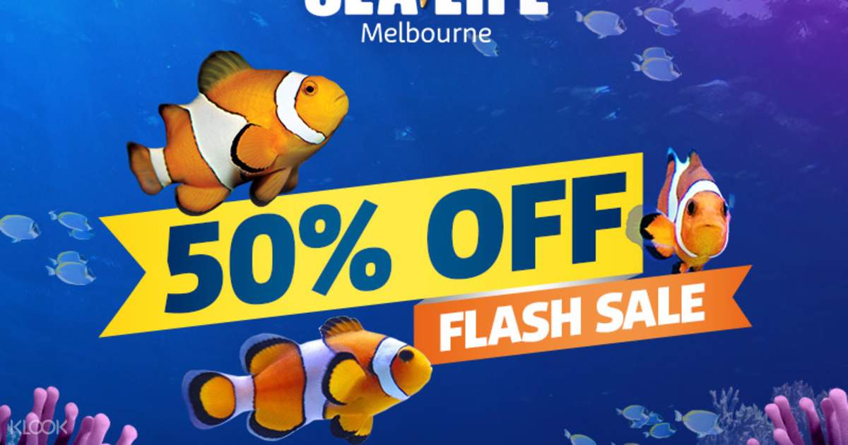 Melbourne Sea Life Aquarium Discount Tickets (Bar Code Direct Entry