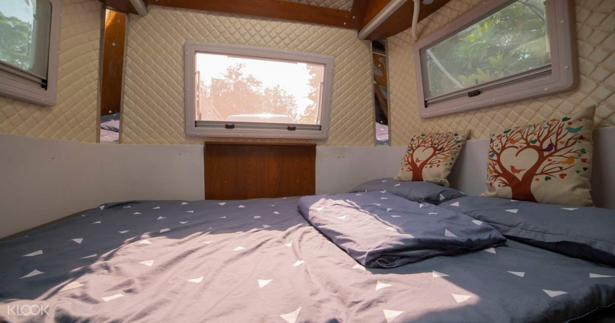 glamping caravan and water sports experience in lantau island cheung sha village klook us