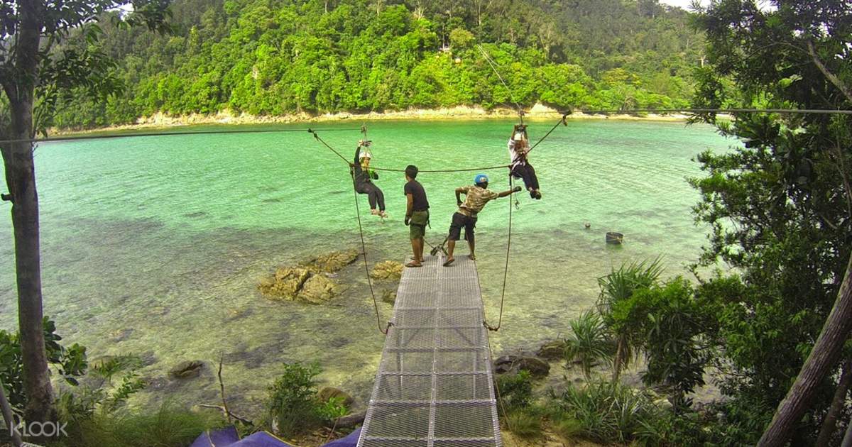 Coral Flyer Zipline Experience And Sapi Island Snorkeling In Kota Kinabalu Malaysia Klook Singapore