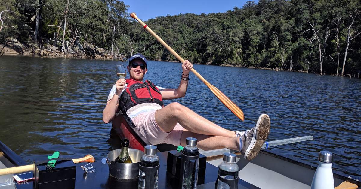 kangaroo valley canoes champagne and canapes kayak tour