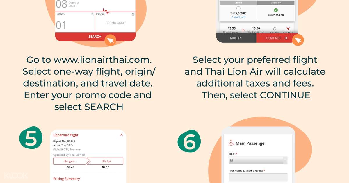 Thai Lion Air Promo Code For Domestic Flights Klook 