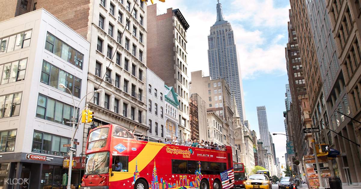 Manhattan Sightseeing Bus Day Tour Open Top With Top Of The Rock