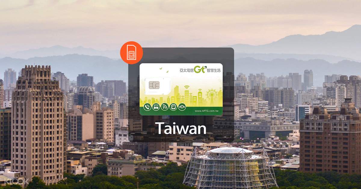 4G SIM Card for Taiwan from APTG (Unlimited Data) - Klook US