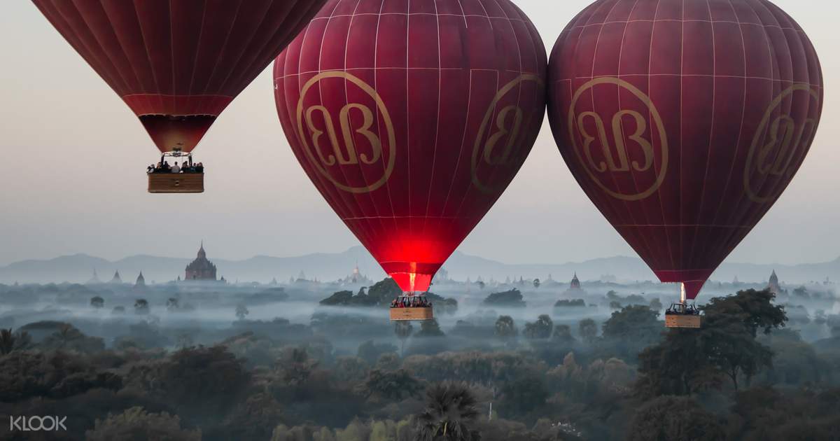 Inle Lake Hot Air Balloon Sunrise Experience by Balloons ...
