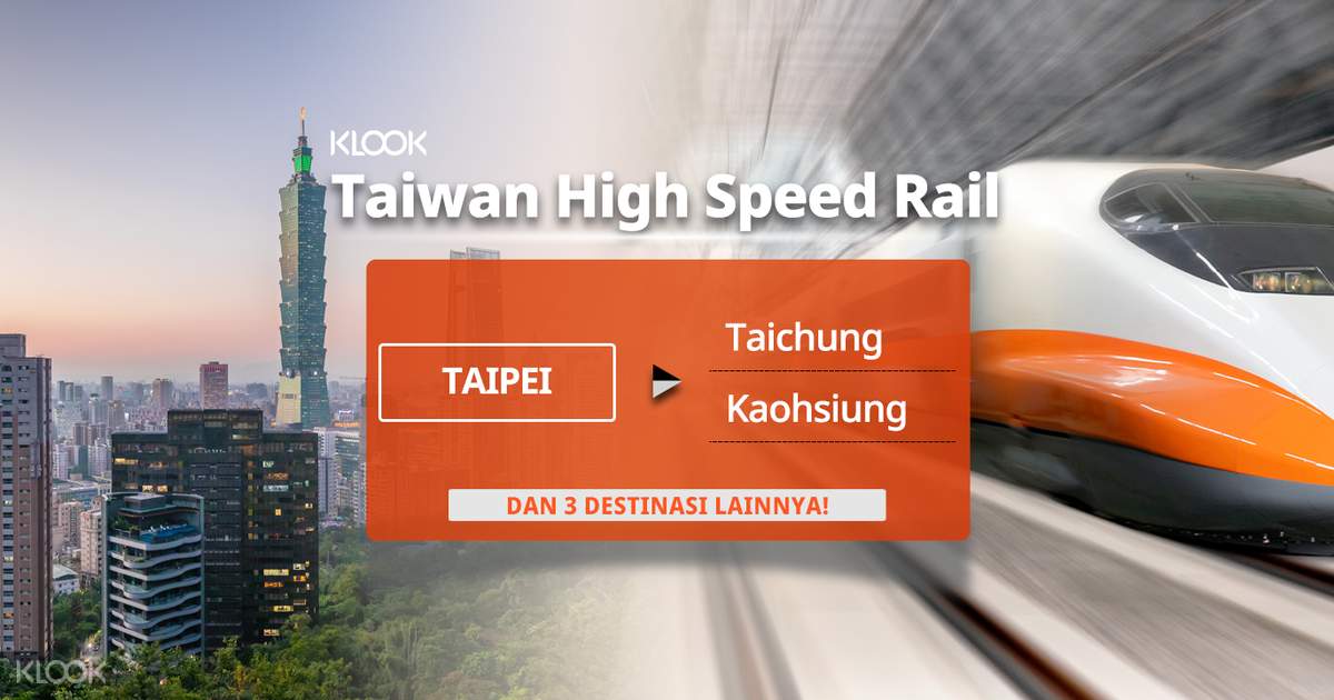 Taiwan High Speed Rail Discounted Ticket from Taipei Taiwan High Speed Rail Discounted Ticket from Taipei