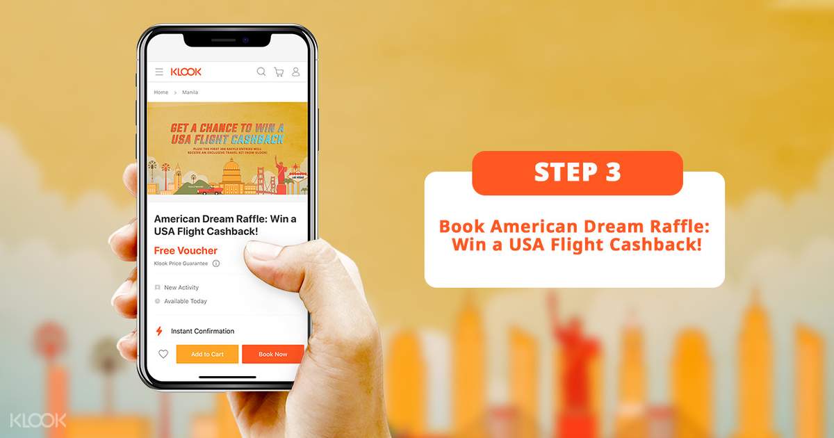American Dream Raffle Win A Usa Flight Cashback Klook Hong Kong