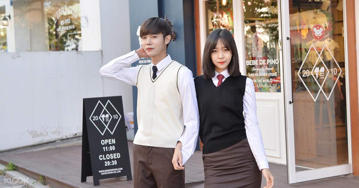 Gyobokmall Korean School Uniform Rental Seoul South Korea
