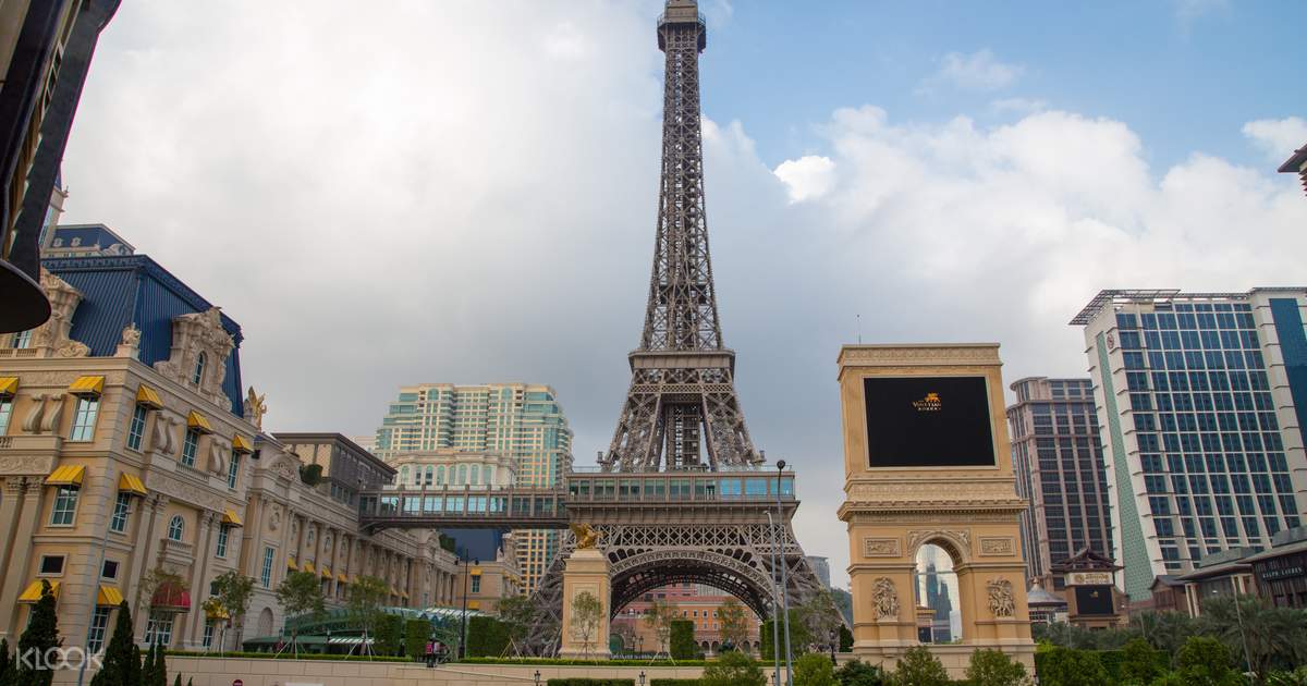 Macau Eiffel Tower at The Parisian Macao Observation Deck ...