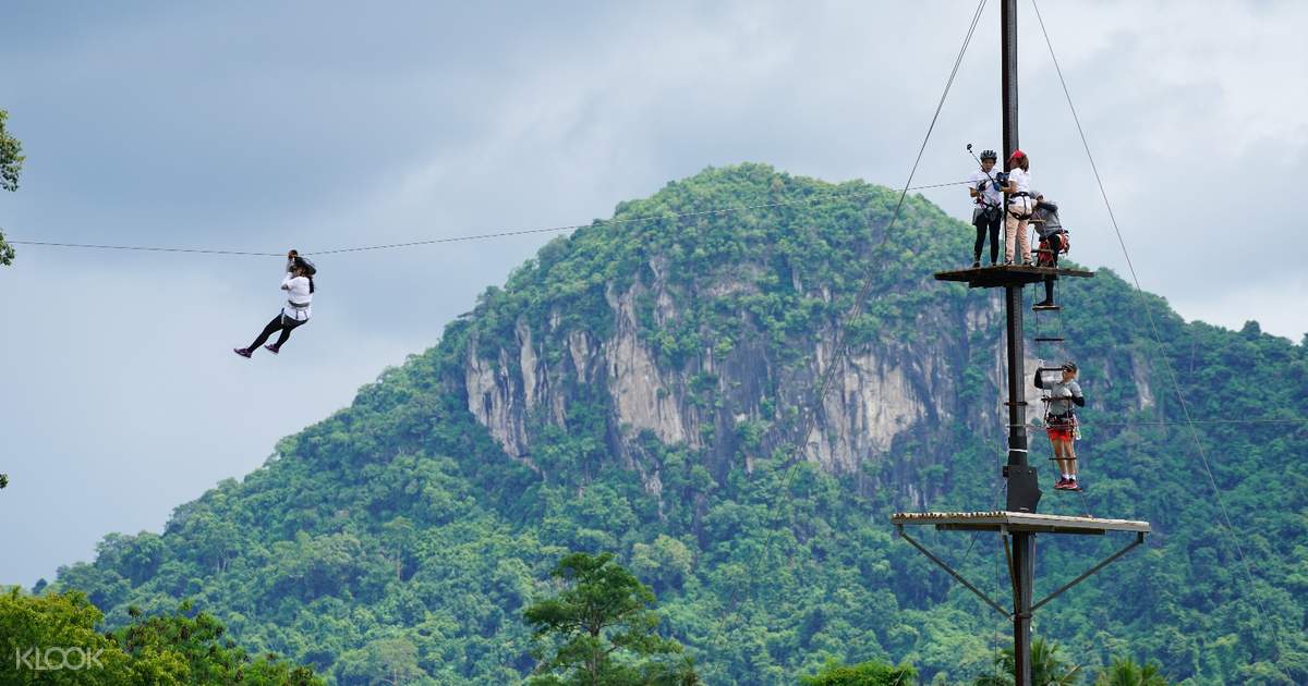 Zipline at Pattaya Tarzan Extreme Park in Pattaya