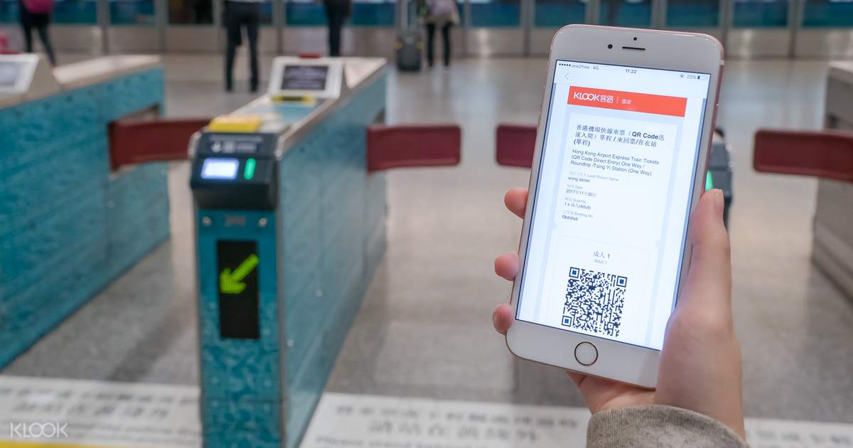 Hong Kong Airport Express Train Tickets (QR Code Direct