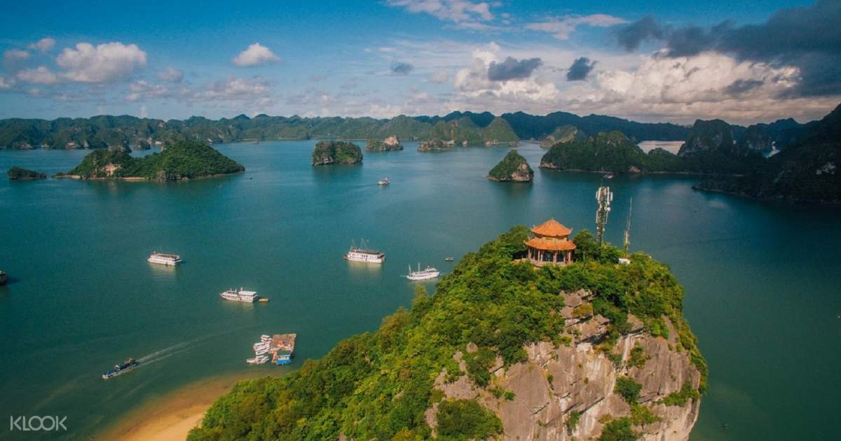 Luon Cave and Titop Island Full Day Tour in Halong Bay 
