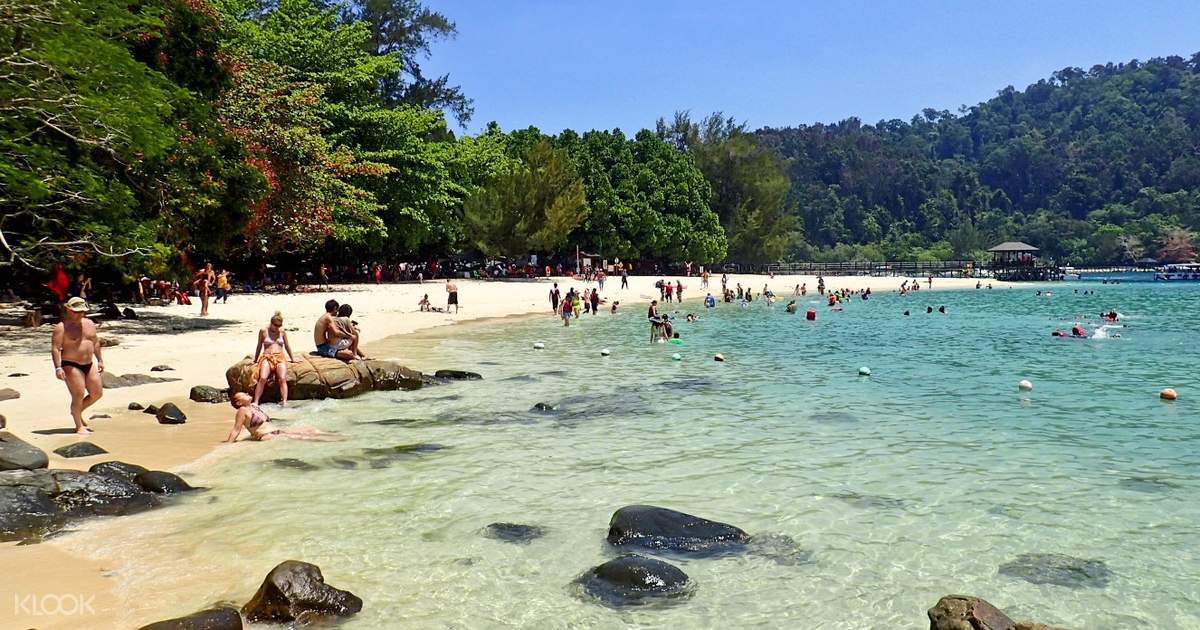 Coral Flyer Zipline Dan Sapi Island Snorkeling Di Kota Kinabalu