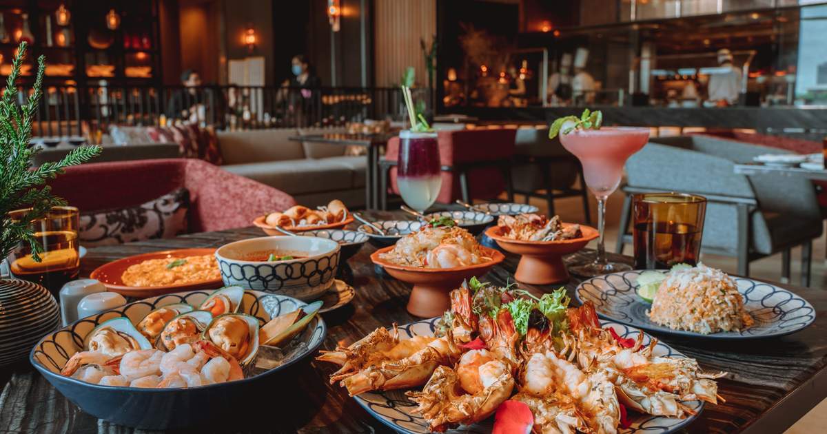 All You Can Eat Lunch River Prawns at Market Café in Hyatt Regency  Bangkok Sukhumvit Klook India