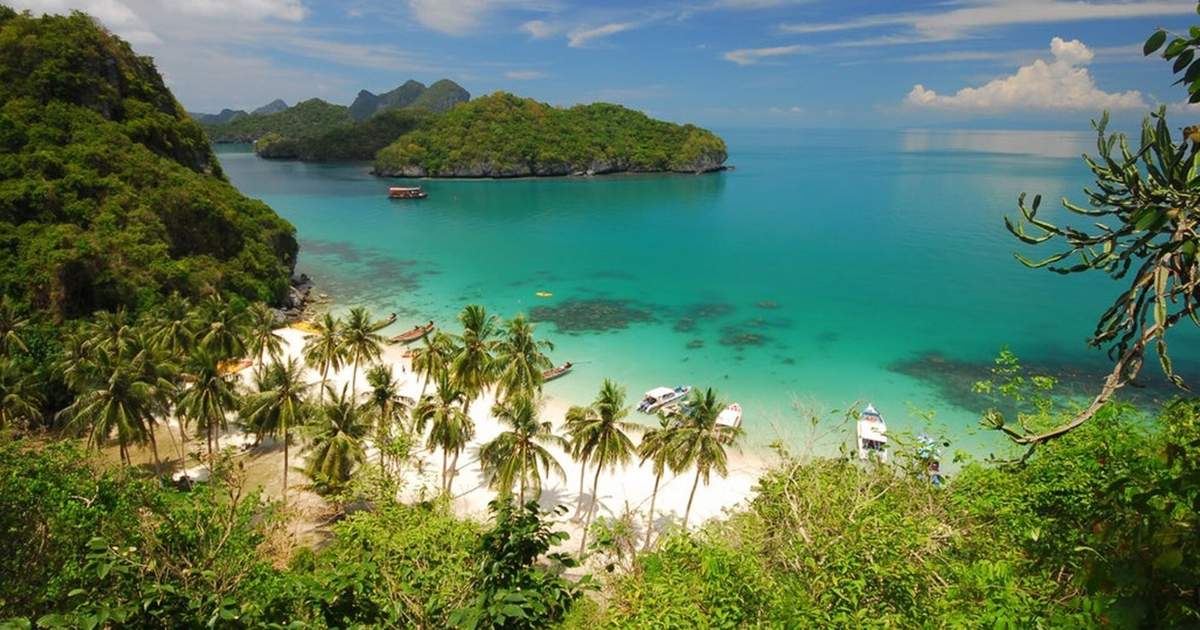 Mit Samui Koh Samui Ang Thong National Marine Park mit einer Schnellboottour ...