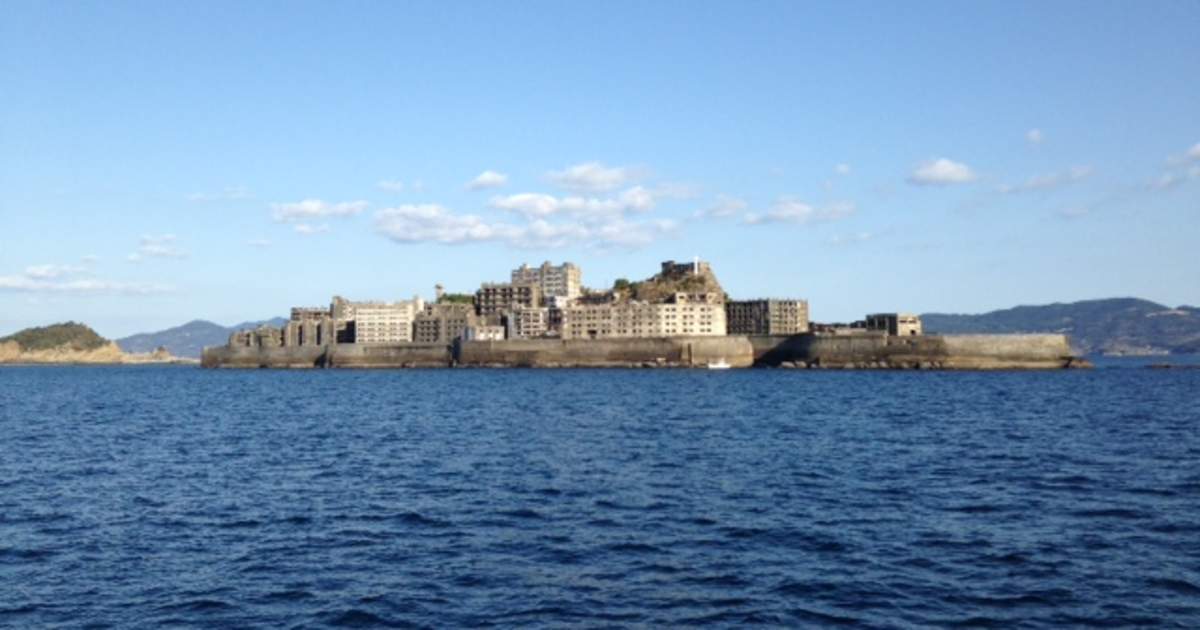 visit an abandoned island at hashima island, nagasaki