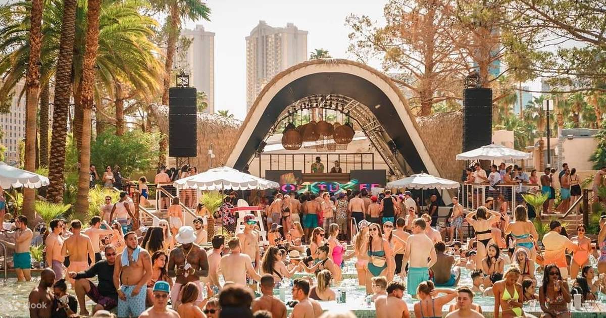 By day, Vegas parties in its pools