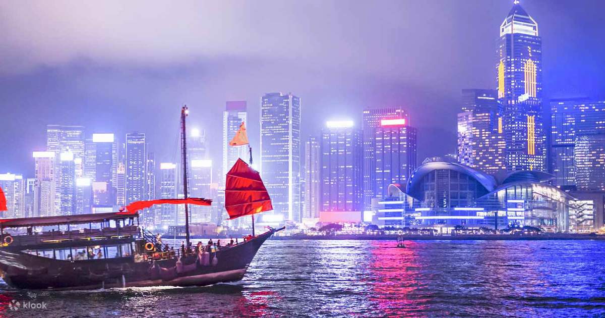 香港张保仔号夜间船票-游维多利亚港- Klook客路