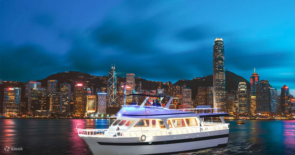 维多利亚港游艇夜游-维港一号(含无限饮品+维港摄影) - Klook客路