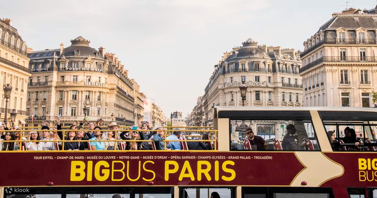 Ass Forberedende navn Kategori Paris Big Bus Hop-On Hop-Off Tours (Open-Top) - Klook