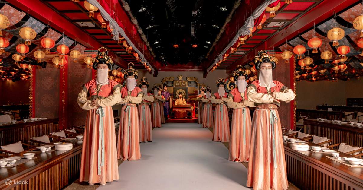 西安•宫廷唐宴单餐饮体验(穿越回唐朝与帝王共餐+西安旅行必打卡餐厅+古代对诗历史文化+佳肴美酒伴歌舞) - Klook客路