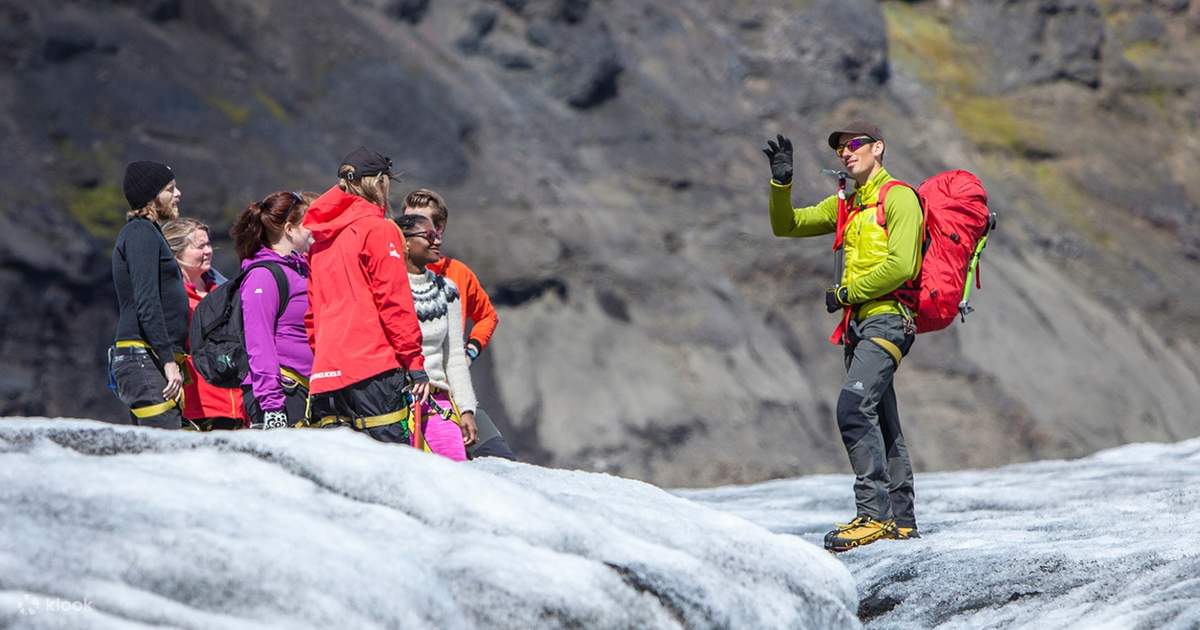 Glacier Walk on Sólheimajökull glacier