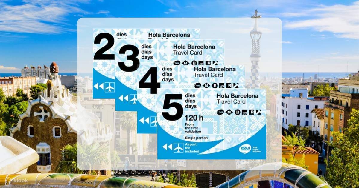 Hola Barcelona Public Transport Travel Card Klook